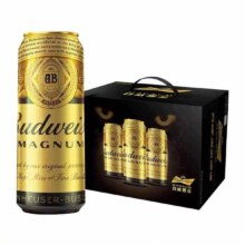 临期、再降价，需入会:百威黑金啤酒500ml*12罐*3件