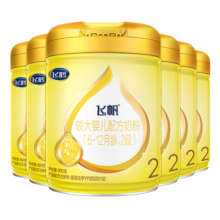 飞鹤飞帆呵护2段（6-12个月龄）婴儿配方奶粉 2段 飞帆 900g 6罐
