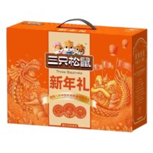 PLUS会员:三只松鼠 2025年坚果炒货礼盒 1140g