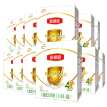 伊利金领冠【全面营养】儿童奶粉4段(3-6岁)400g*12盒整箱装