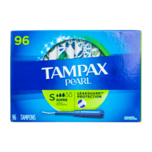 丹碧丝（TAMPAX）卫生棉条美国长导管式无感内置月经棉棒姨妈巾96支 无荧光 大流量【90%的人选择】-效期26.3