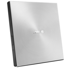 华硕8倍速 USB2.0 外置DVD刻录机 移动光驱 银色(兼容苹果系统/SDRW-08U7M-U)