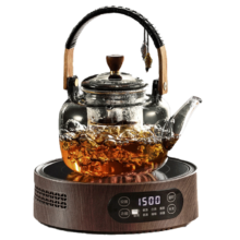 京东百亿补贴、plus会员：泥也 煮茶壶电陶炉煮茶器茶具套装 蒸煮一体 高档新款整套茶具