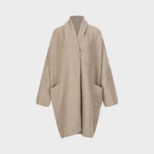 ZARA 女式纯色系百搭文艺风优雅宽松针织大衣