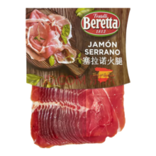 FRATELLI BERETTA西班牙塞拉诺火腿切片250g 西班牙进口原料开袋即食生吃火腿250g