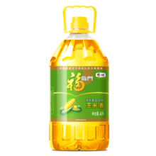 福临门 食用油 非转基因压榨玉米油4L 中粮出品（富含植物甾醇）
