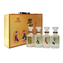 PLUS会员、百亿补贴:北大仓 君妃 酱香型白酒 50度 250mL*4瓶 礼盒装
