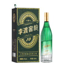 再降价、PLUS会员：LIDU 李渡 窖龄10 52度高粱酒 元窖香白酒 礼盒装 500ml 单瓶*2件
