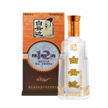 plus会员：白云边十二年陈酿  浓酱兼香型 湖北白酒 42度 500ml 单瓶装*2件