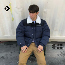 22日20点：Converse 匡威 官方冬新款男翻领可拆卸外套轻便鸭绒羽绒服10027545 10027545-A03 XL