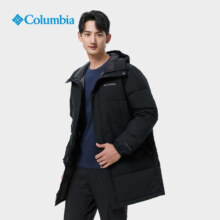 19日20点开始：Columbia 哥伦比亚 户外情侣 银点中长款 运动鸭绒羽绒服 WE0994