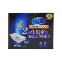 尤妮佳（unicharm）舒蔻 1/2省水化妆棉 40片 (卸妆棉 湿敷补水 柔软亲肤 )