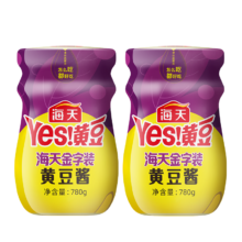 88会员：海天 金字装黄豆酱780g*2瓶