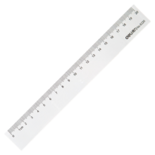 PLUS会员：DELI 得力 20cm 办公通用直尺 买3件