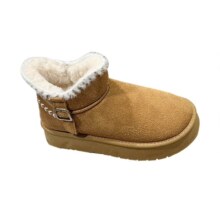 plus会员：西遇厚底雪地靴女冬加绒 土黄色 35 (225)