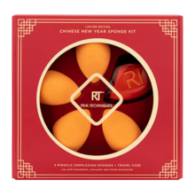 Real Techniques美妆蛋海绵彩妆蛋不易吃粉 干湿两用 粉扑 RT美妆蛋 礼盒装小橘蛋