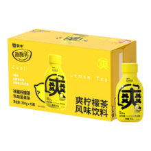 PLUS会员：蒙牛酸酸乳爽柠檬茶风味饮料350g×15瓶 0脂肪