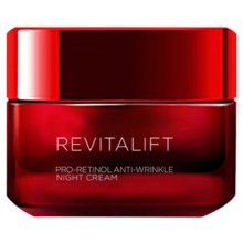 欧莱雅（LOREAL）女士复颜活力紧致视黄醇面霜晚霜50ml 大红罐面霜 护肤礼物