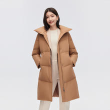 波司登 奥莱羽绒服女经典商务鹅绒中长款外套
