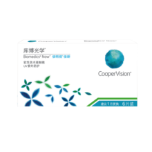 库博光学（coopervision）倍明视倍新进口透明隐形眼镜月抛6片装 100度