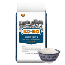 百亿补贴：KO-KO(口口牌) 亚洲精选进口茉莉香米 长粒大米 大米10kg KOKO香米20斤