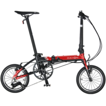 大行（DAHON）K3折叠自行车小轮自行车14英寸3速成人学生通勤车载单车KAA433 黑红色