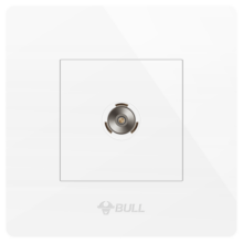 公牛（BULL） 开关面板插座一位电视有线电视插座闭路电视插座TV面板G07白