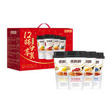 无印堂 XIANG PIAOA 香飘飘 好料奶茶 蓝莓+红豆组合 870g 12杯分享装