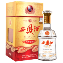 百亿补贴、PLUS会员:西凤酒 6年 六年陈酿 45度 500ml 单瓶装 凤香型白酒