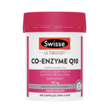 Swisse斯维诗Swisse辅酶Q10澳洲进口原装软胶囊提高免疫力舒缓保护心脏 【可吃6个月】 共180粒单瓶装