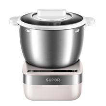 苏泊尔（SUPOR）全自动5L大容量家用揉面 厨师机 发酵醒面多功能和面机樱花粉SHM01