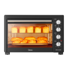 美的（Midea）40L家用大容量多功能电烤箱  独立控温/机械操控/四层烤位/多功能烘焙MG38CB-AA