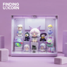 寻找独角兽（FindingUnicorn）盒心玩家手办展示盒盲盒收纳发光收纳柜亚克力盒墙 紫色