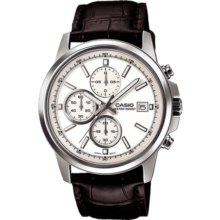 卡西欧（CASIO） 【全国联保】三眼皮带钢带商务休闲简约石英表学生男表MTH-5001 1.MTH-5001L-7A