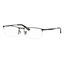 雷朋（RayBan）【经典商务】RayBan雷朋光学近视眼镜框半框舒适百搭男款0RX6281D 2503黑色镜框 配1.67防蓝光非球面