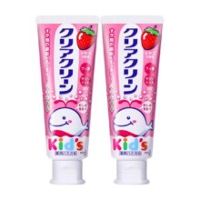 KAO日本进口花王儿童牙膏防蛀宝宝婴幼儿牙齿护理草莓味70g*2支