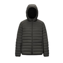 京东京造 羽绒服轻薄羽绒服外套男冬季衣服男装 黑色（连帽） XL