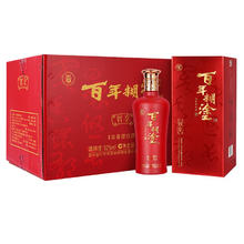 百年糊涂 智享 浓香型白酒 年货送礼 贵州名酒 52度 500mL 6瓶 （送1瓶共7瓶）