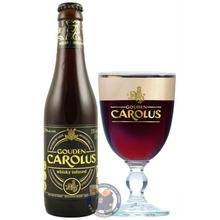 临期品：金卡露 Carolus Gouden 威士忌风味版 比利时深色烈性艾尔啤酒 330ml*3瓶