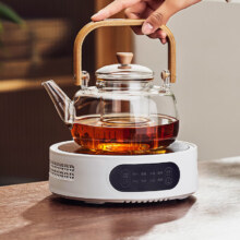 PLUS会员：忆壶茶 TEAHUE 电陶炉 煮茶器 1L 白色