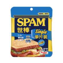 世棒（SPAM）午餐肉火腿罐头烧烤火锅食材方便菜早餐方便食材手抓饼搭档 减盐清淡60g
