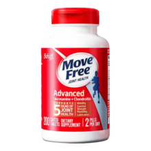 MoveFree益节氨糖软骨素 维骨力成人中老年人MSM加钙片关节营养盐酸氨基酸 【红瓶】日常养护 200粒*1瓶