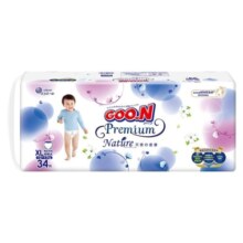 大王（GOO.N）【新老装随机】天使自然之恩纸尿裤尿不湿透气尿片男女宝吸湿尿裤 拉拉小短裤XL32片(12-17kg)