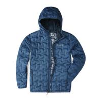 哥伦比亚 户外秋冬男子连帽休闲650蓬热能热压保暖羽绒服WE0954 452 S