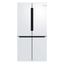 博世（BOSCH）605L大容量十字对开门 四开门变频家用电冰箱 一级能效 风冷无霜 鲜润保鲜空间 5mm微缝半嵌 大白鲸KMF61A20TI 精细分储