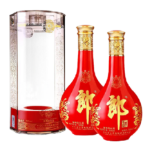 20点、88VIP：郎酒 红花郎15 53度 酱香型白酒 500ml*2瓶