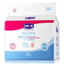 露安适（Lelch）微气候系列日用拉拉裤XXL20片(15kg以上) 加大婴儿拉拉裤 学走裤