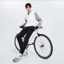 plus会员：京东京造 加绒运动休闲裤男 加厚商务  黑色33