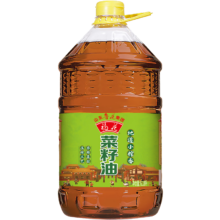 Plus会员：福花食用油 鲁花集团出品 小榨一级菜籽油6.18L 物理压榨