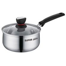 苏泊尔（SUPOR） 奶锅 304不锈钢加厚小红圈汤锅宝宝辅食锅家用婴儿煮奶锅泡面锅 ST18H1 2-3人用 18cm